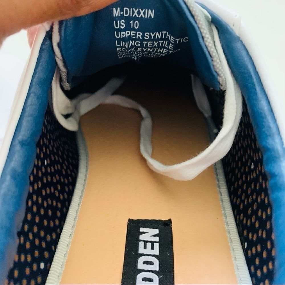 STEVE MADDEN DIXXIN STAR WHITE SILVER LOW TOP SNEAKERS 10 - Picture 10 of 11